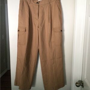Womens Tan Loft Cargo Pants